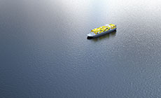 Containerschiff auf dem Meer Containerschiff auf dem Meer